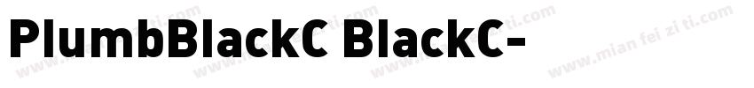 PlumbBlackC BlackC字体转换